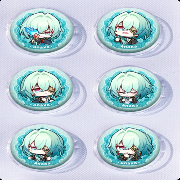 Honkai: Star Rail Anime peripheral pill bar badge 25mm a set of 6 price for 5 sets 
