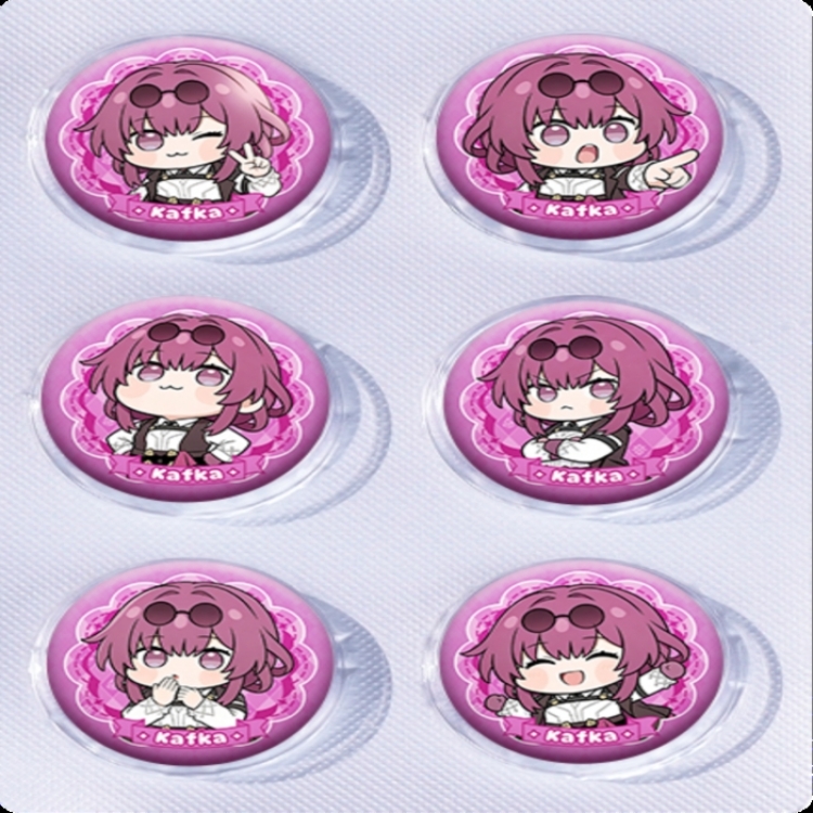 Honkai: Star Rail Anime peripheral pill bar badge 25mm a set of 6 price for 5 sets 