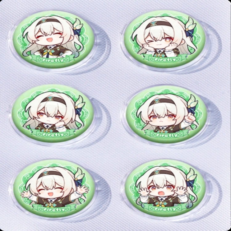 Honkai: Star Rail Anime peripheral pill bar badge 25mm a set of 6 price for 5 sets 