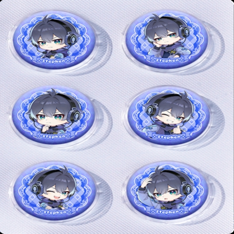 Honkai: Star Rail Anime peripheral pill bar badge 25mm a set of 6 price for 5 sets 