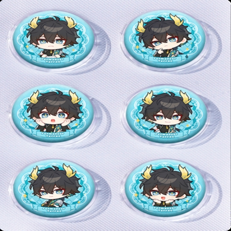 Honkai: Star Rail Anime peripheral pill bar badge 25mm a set of 6 price for 5 sets 