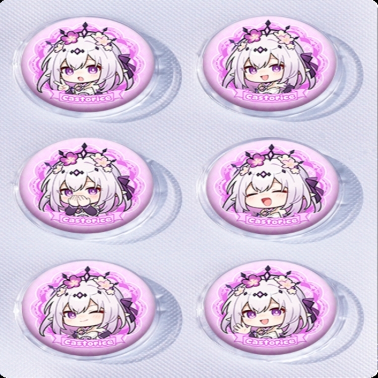 Honkai: Star Rail Anime peripheral pill bar badge 25mm a set of 6 price for 5 sets 