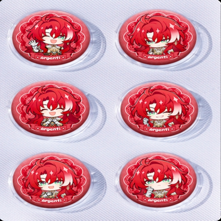 Honkai: Star Rail Anime peripheral pill bar badge 25mm a set of 6 price for 5 sets 