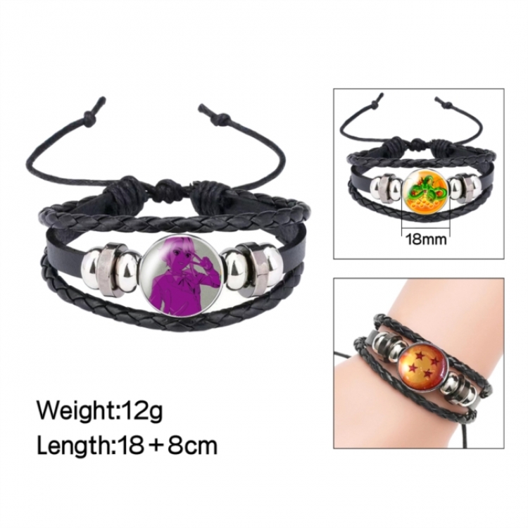 DANDADAN Anime peripheral crystal leather rope bracelet price for 5 pcs 