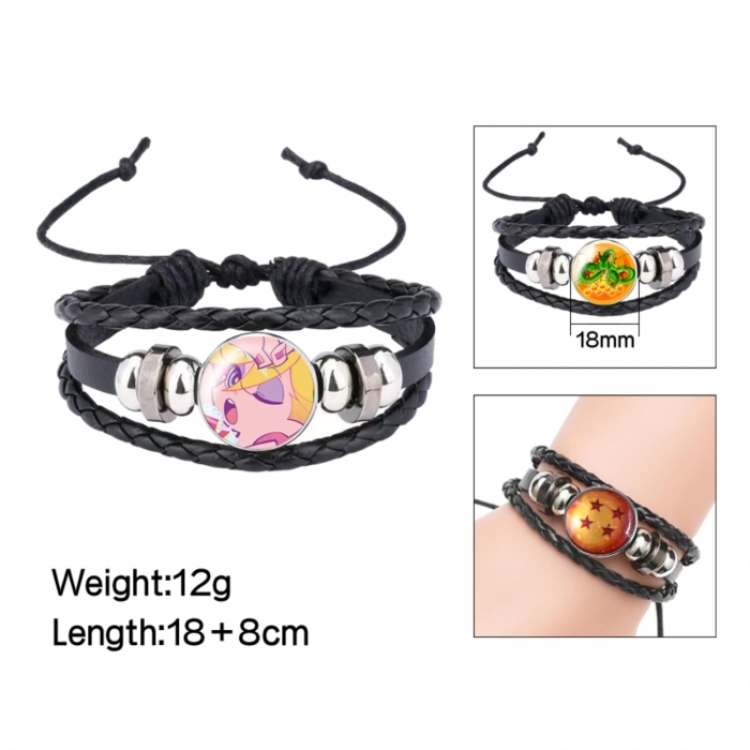 Panty & Stocking with Garterbelt Anime peripheral crystal leather rope bracelet price for 5 pcs 