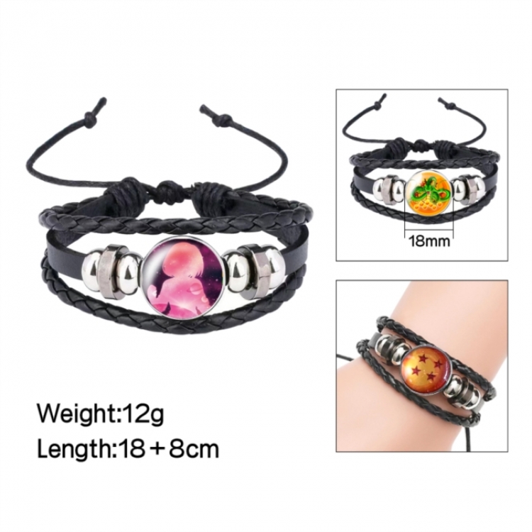 My Hero Academia Anime peripheral crystal leather rope bracelet price for 5 pcs 