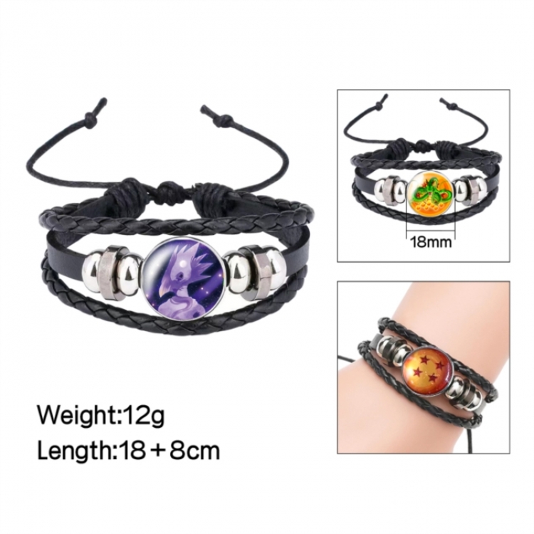 My Hero Academia Anime peripheral crystal leather rope bracelet price for 5 pcs 