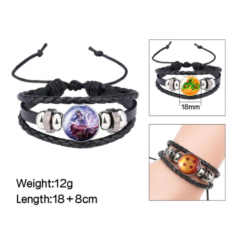 Renegade Immortal Anime peripheral crystal leather rope bracelet price for 5 pcs 