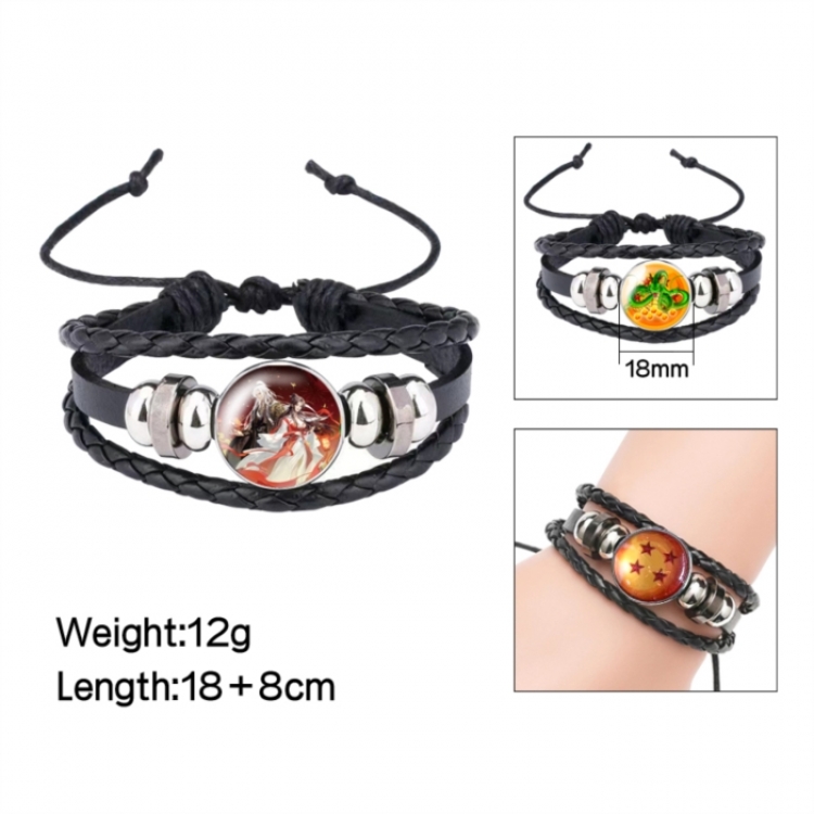 Renegade Immortal Anime peripheral crystal leather rope bracelet price for 5 pcs 