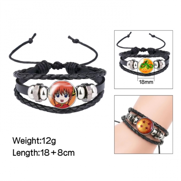 Justice League Anime peripheral crystal leather rope bracelet price for 5 pcs 