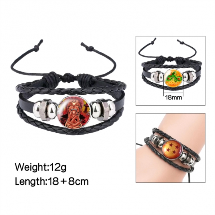Jujutsu Kaisen Anime peripheral crystal leather rope bracelet price for 5 pcs 