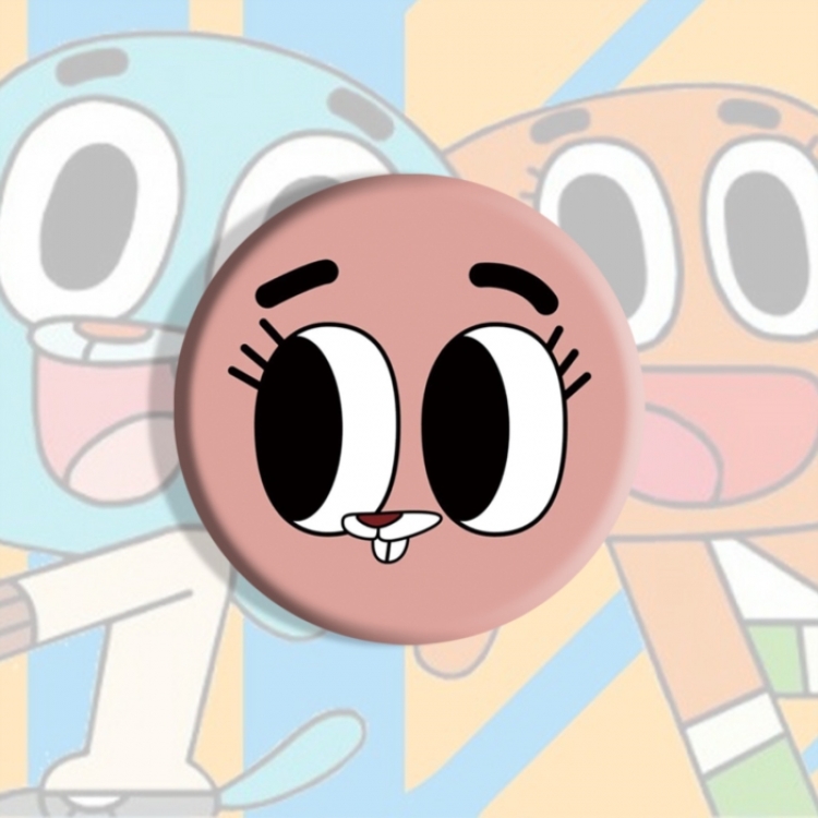The Amazing World of Gumball Anime tinplate brooch badge price for 5 pcs
