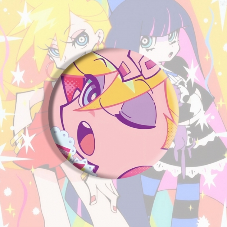 Panty & Stocking with Garterbelt Anime tinplate brooch badge price for 5 pcs