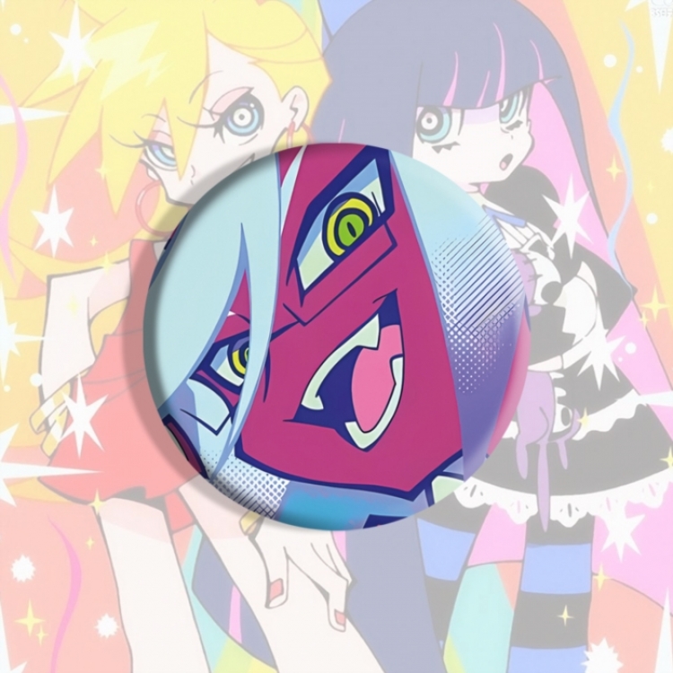 Panty & Stocking with Garterbelt Anime tinplate brooch badge price for 5 pcs