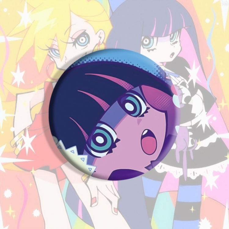Panty & Stocking with Garterbelt Anime tinplate brooch badge price for 5 pcs