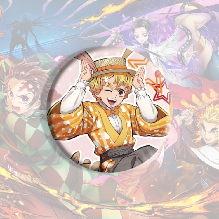 Demon Slayer Kimets Anime tinplate brooch badge price for 5 pcs