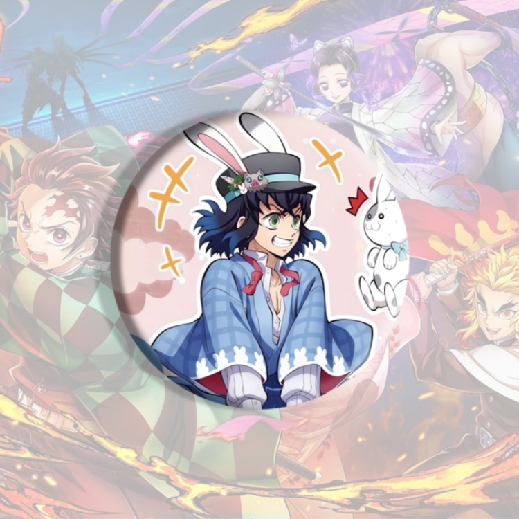 Demon Slayer Kimets Anime tinplate brooch badge price for 5 pcs