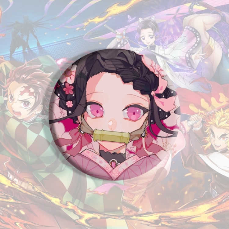 Demon Slayer Kimets Anime tinplate brooch badge price for 5 pcs