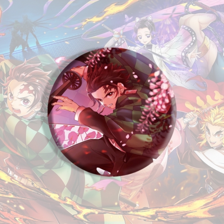 Demon Slayer Kimets Anime tinplate brooch badge price for 5 pcs