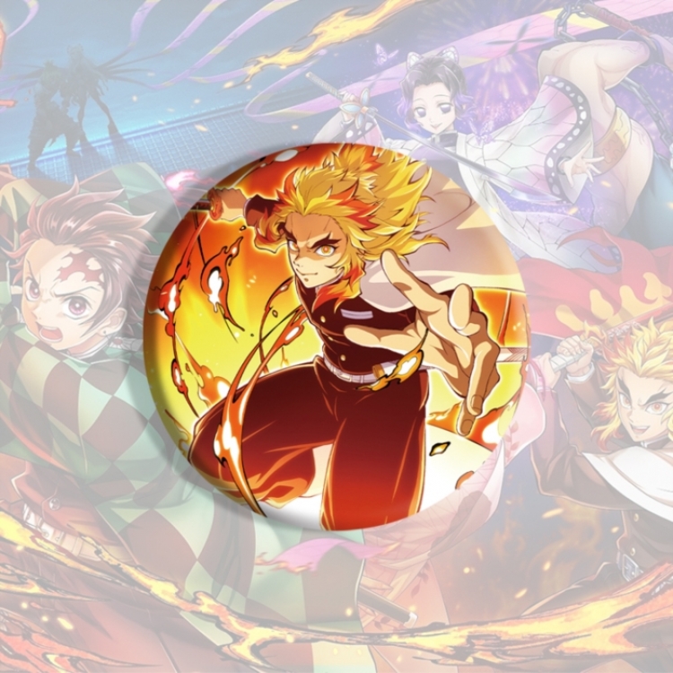 Demon Slayer Kimets Anime tinplate brooch badge price for 5 pcs