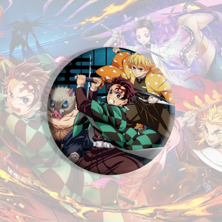 Demon Slayer Kimets Anime tinplate brooch badge price for 5 pcs