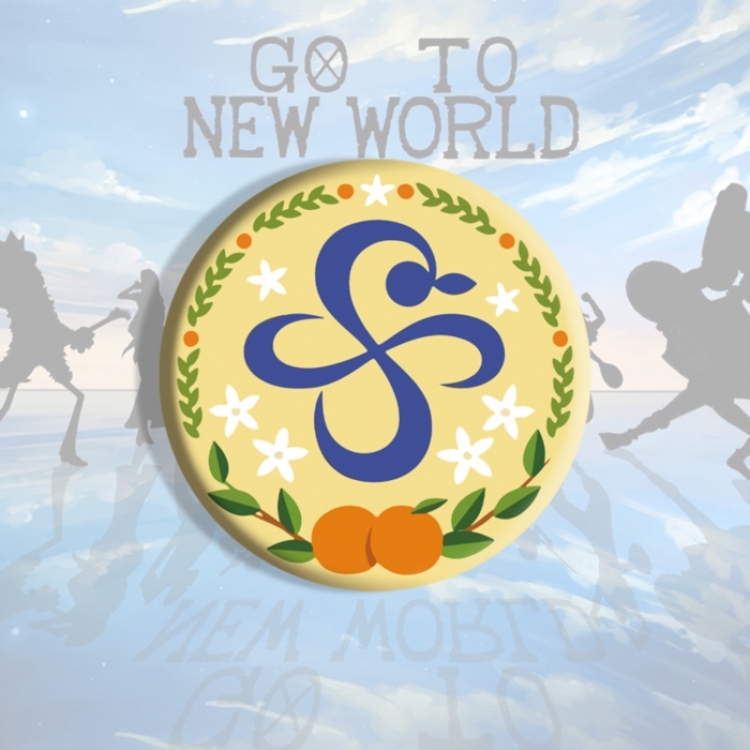 One Piece Anime tinplate brooch badge price for 5 pcs