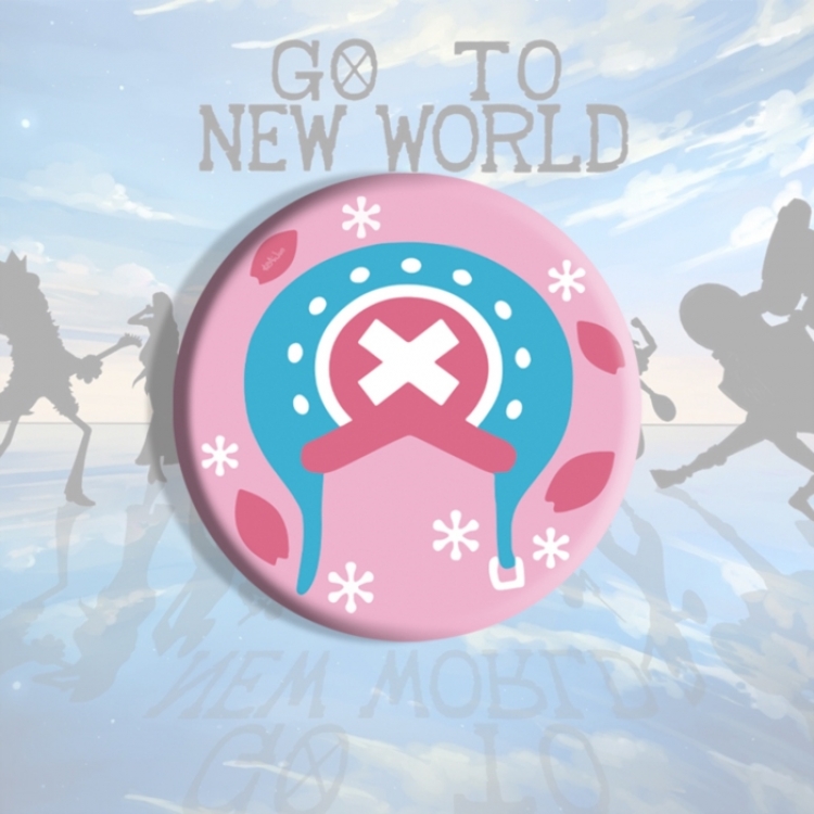 One Piece Anime tinplate brooch badge price for 5 pcs