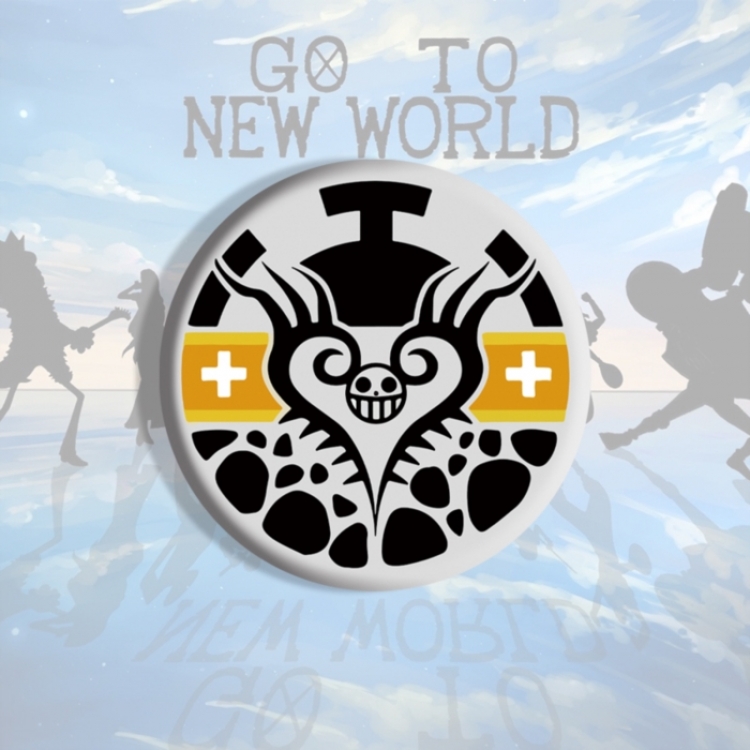 One Piece Anime tinplate brooch badge price for 5 pcs