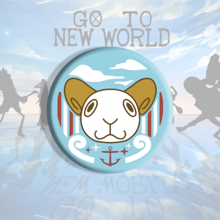 One Piece Anime tinplate brooch badge price for 5 pcs