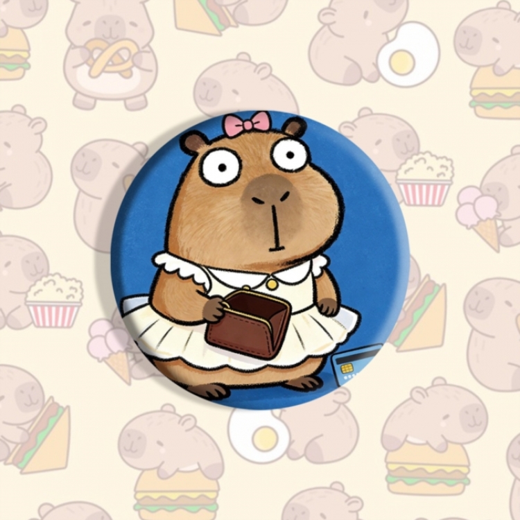 Kapibala Anime tinplate brooch badge price for 5 pcs