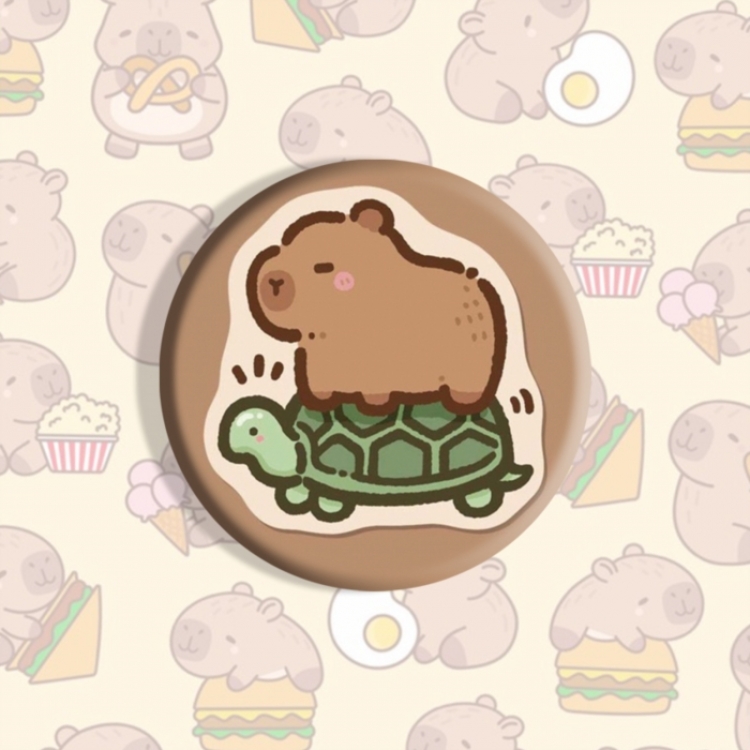 Kapibala Anime tinplate brooch badge price for 5 pcs