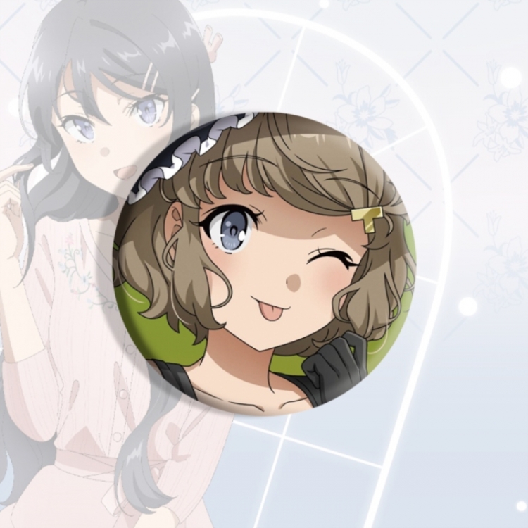 Rascal Does Not Dream of Bunny Girl Senpai‌  Anime tinplate brooch badge price for 5 pcs