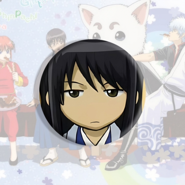 Gintama Anime tinplate brooch badge price for 5 pcs