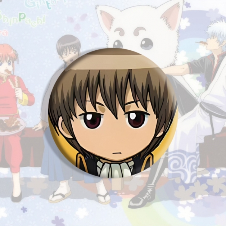 Gintama Anime tinplate brooch badge price for 5 pcs
