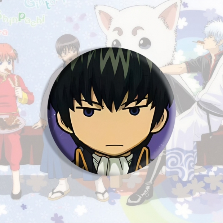 Gintama Anime tinplate brooch badge price for 5 pcs