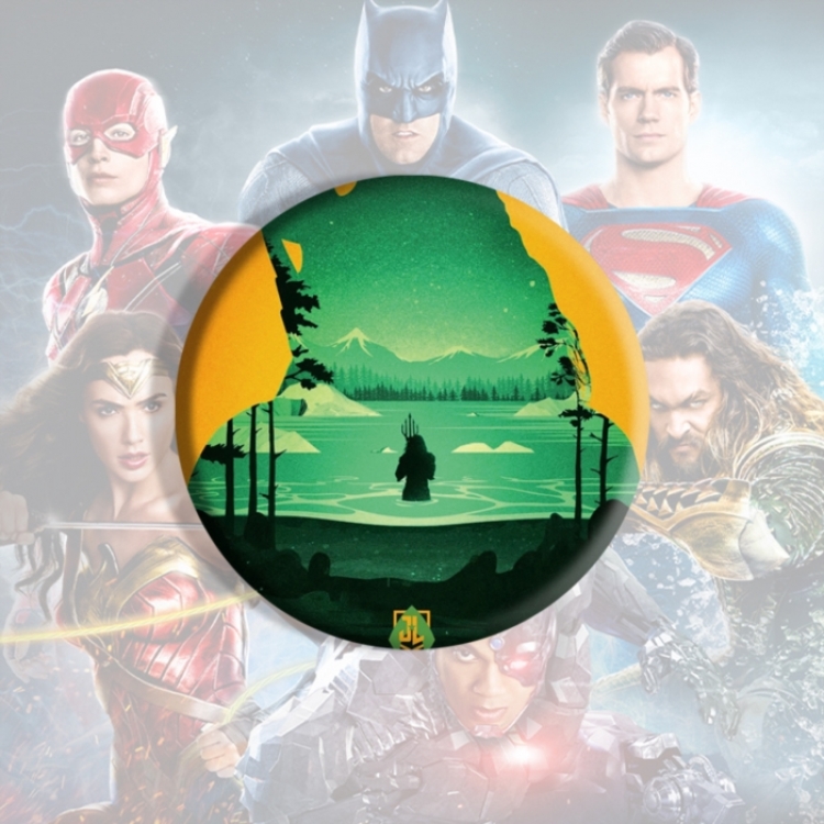Justice League Anime tinplate brooch badge price for 5 pcs