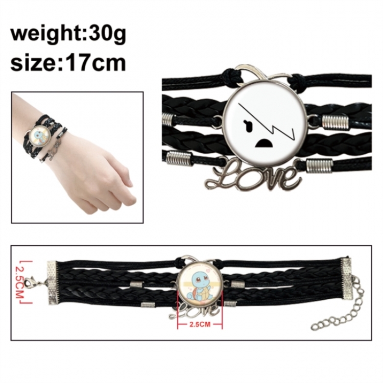 The Amazing World of Gumball Anime bracelet multi-layer leather gemstone bracelet price for 5 pcs