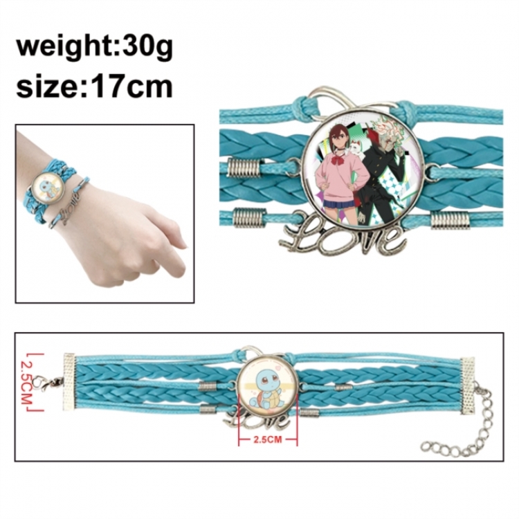 DANDADAN Anime bracelet multi-layer leather gemstone bracelet price for 5 pcs