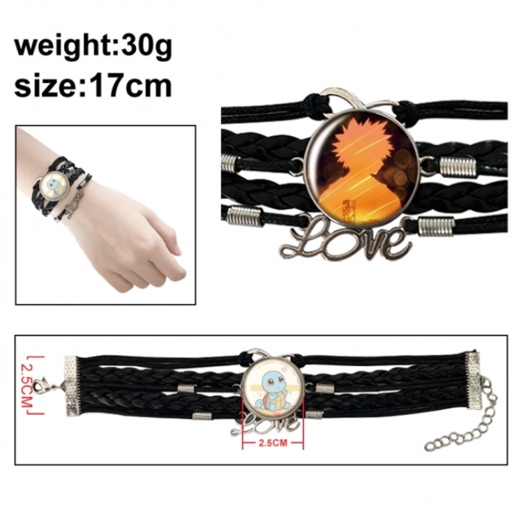 My Hero Academia Anime bracelet multi-layer leather gemstone bracelet price for 5 pcs