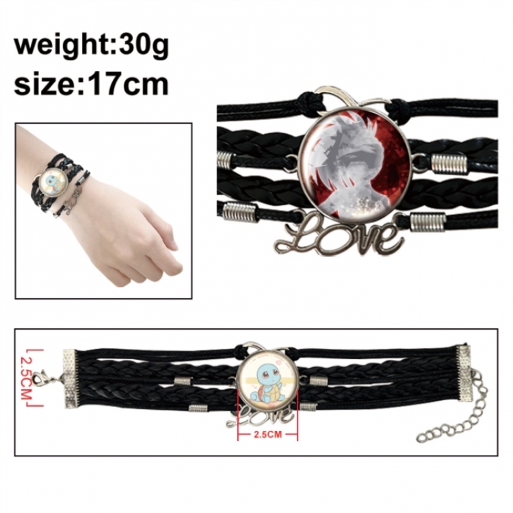 My Hero Academia Anime bracelet multi-layer leather gemstone bracelet price for 5 pcs