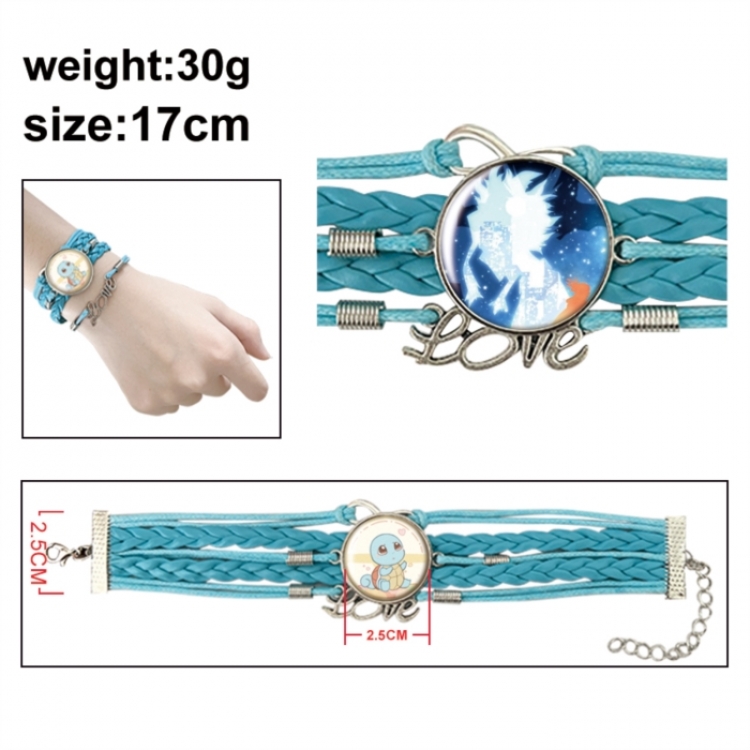 My Hero Academia Anime bracelet multi-layer leather gemstone bracelet price for 5 pcs