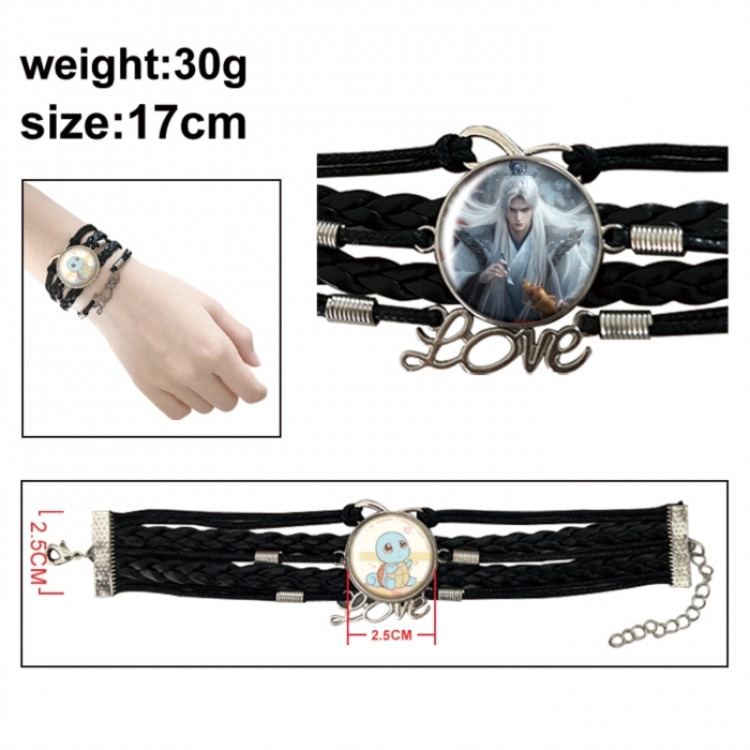 Renegade Immortal Anime bracelet multi-layer leather gemstone bracelet price for 5 pcs