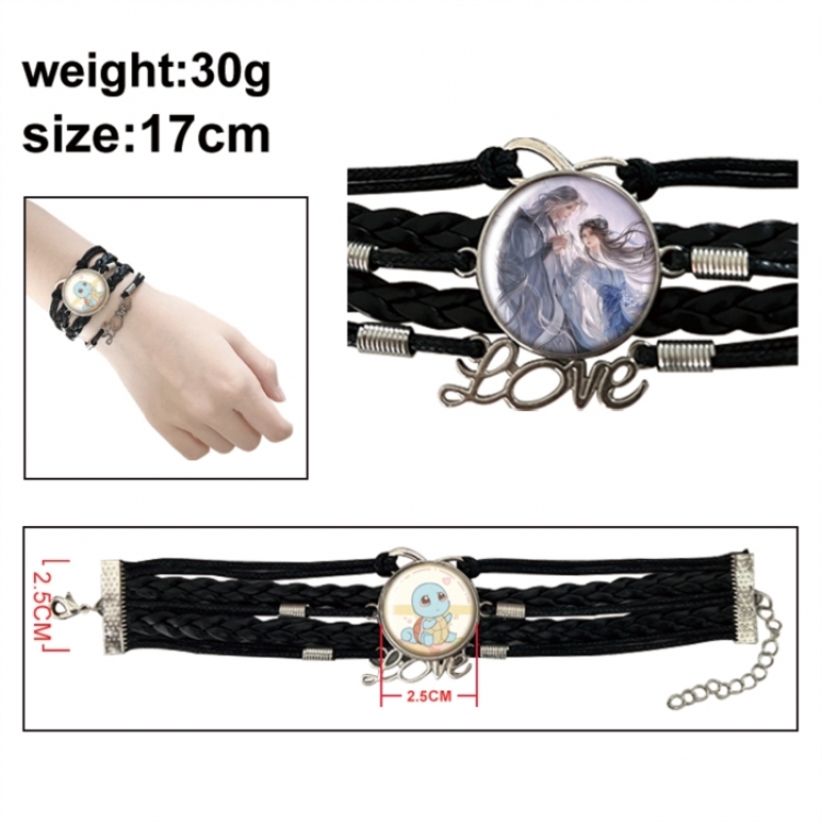 Renegade Immortal Anime bracelet multi-layer leather gemstone bracelet price for 5 pcs