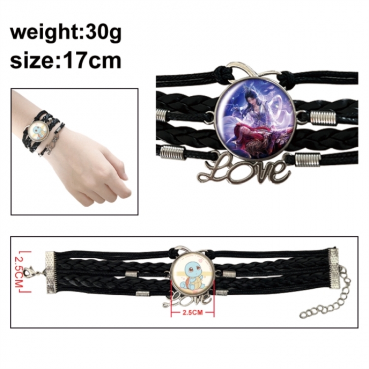 Renegade Immortal Anime bracelet multi-layer leather gemstone bracelet price for 5 pcs