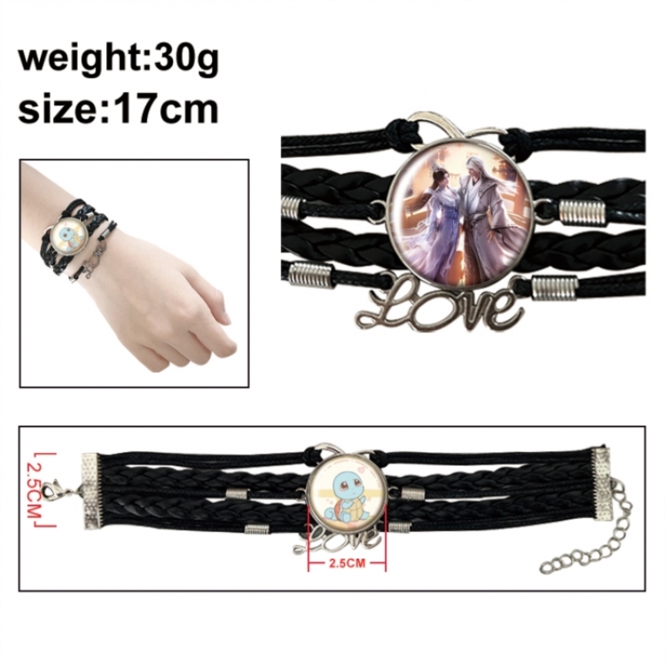 Renegade Immortal Anime bracelet multi-layer leather gemstone bracelet price for 5 pcs