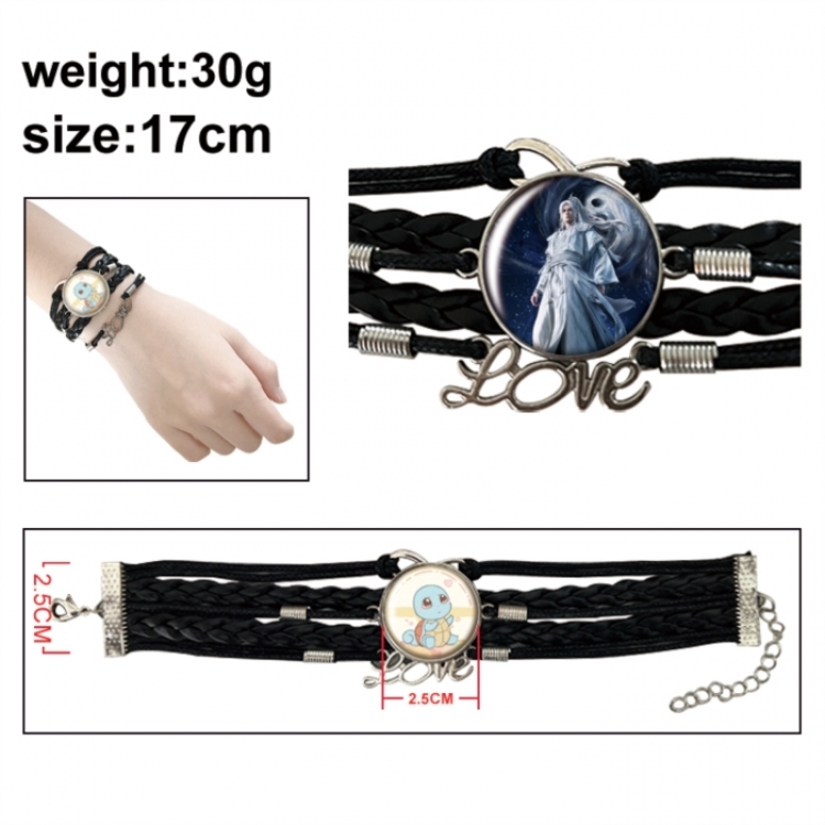 Renegade Immortal Anime bracelet multi-layer leather gemstone bracelet price for 5 pcs