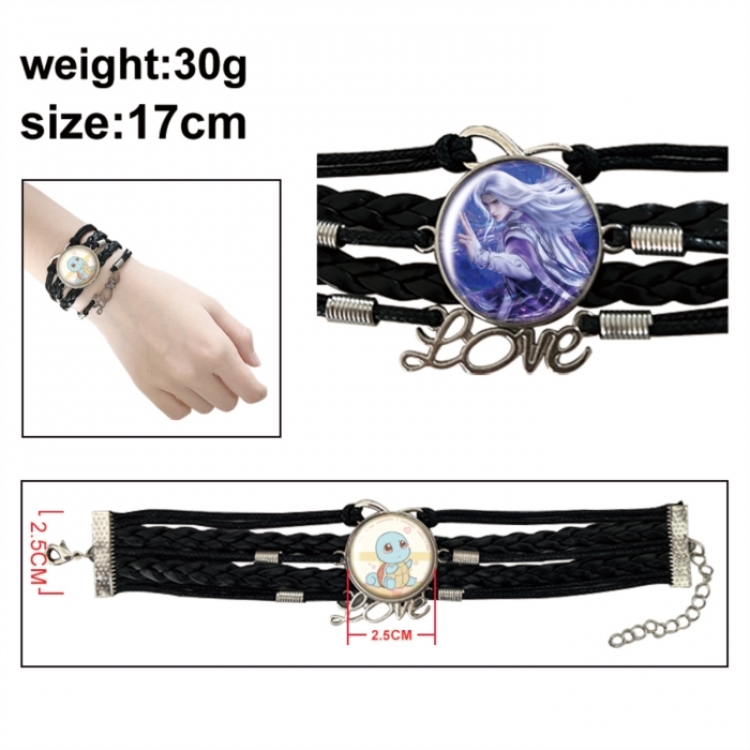 Renegade Immortal Anime bracelet multi-layer leather gemstone bracelet price for 5 pcs