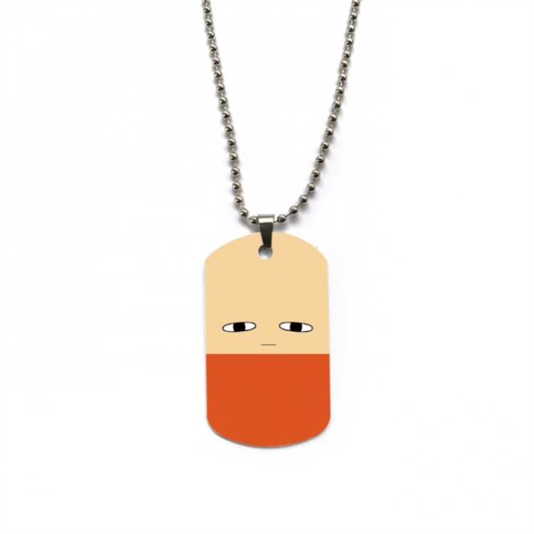 Gintama Anime double-sided full color printed military brand necklace price for 5 pcs