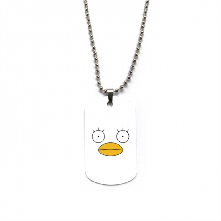 Gintama Anime double-sided full color printed military brand necklace price for 5 pcs