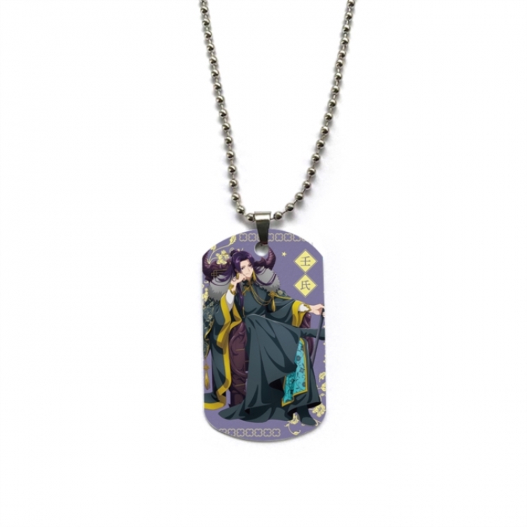The Apothecary Diaries Hardware Anime double-sided full color printed military brand necklace price for 5 pcs